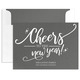 Cheers to the New Year Flat Shimmer Holiday Cards Image 5 of 8